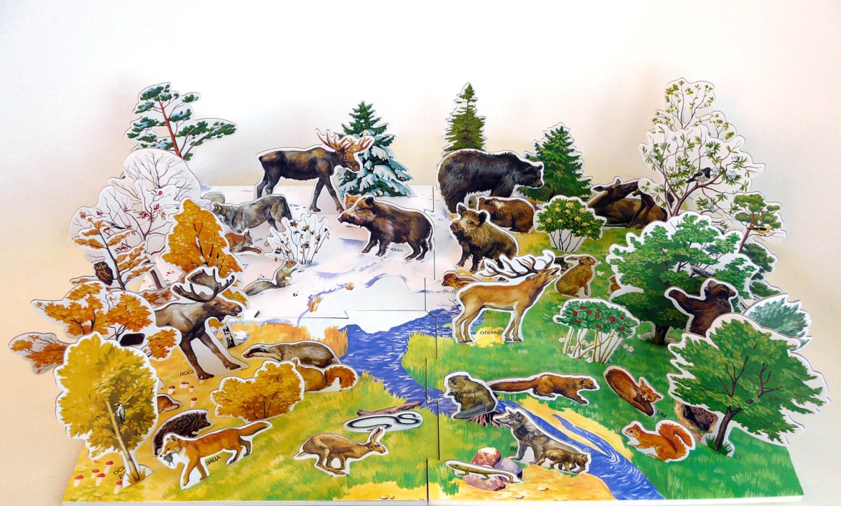 Лес рисунок