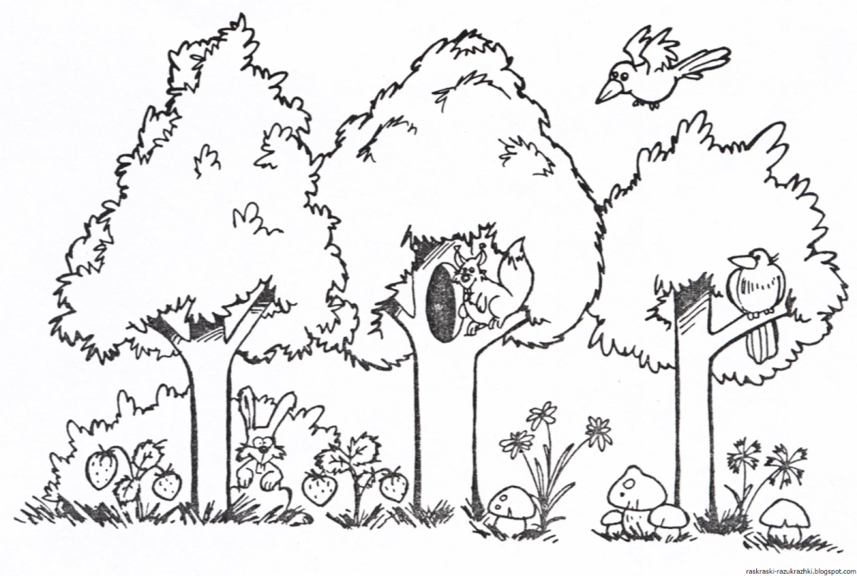 Модель лес многоэтажный дом