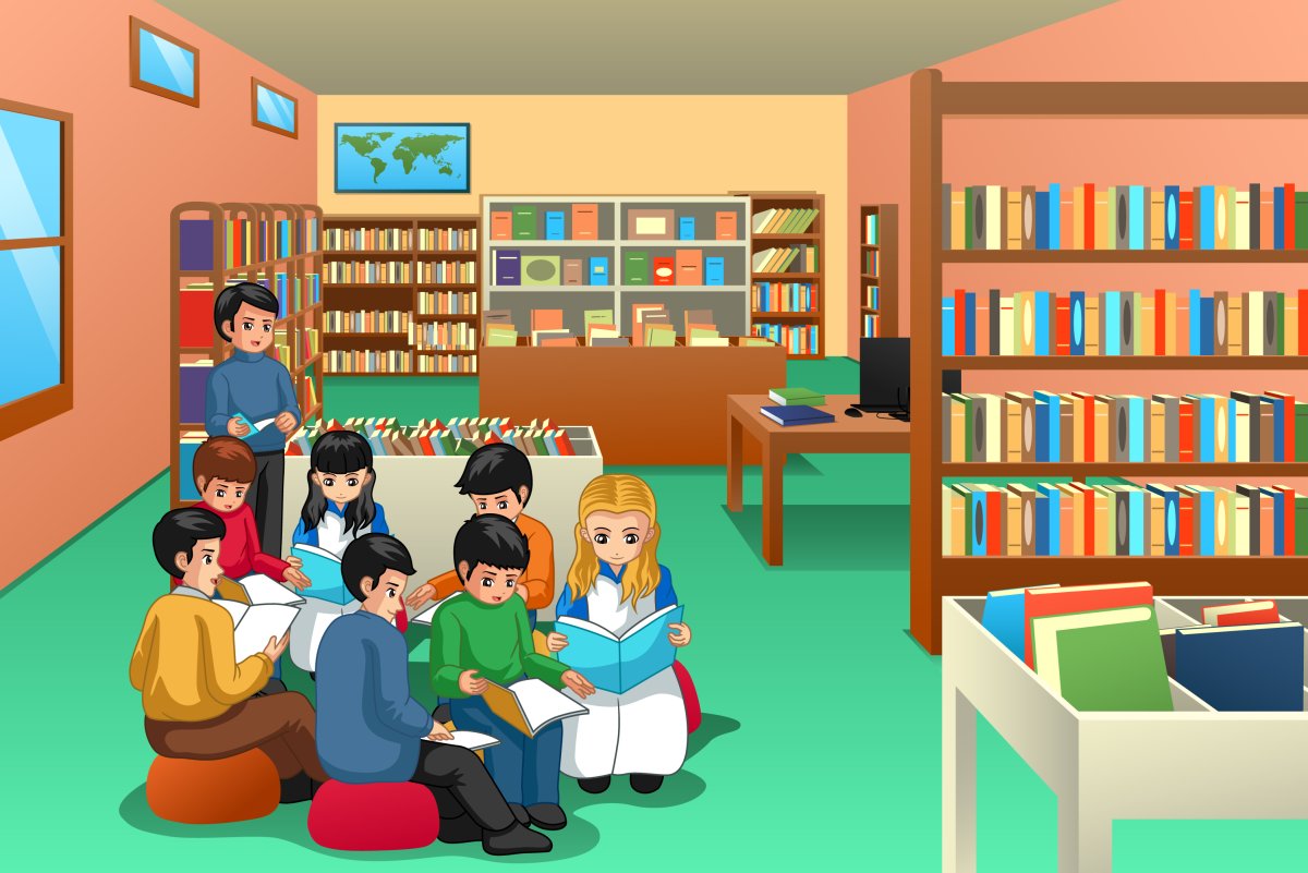 School Library картинка для детей