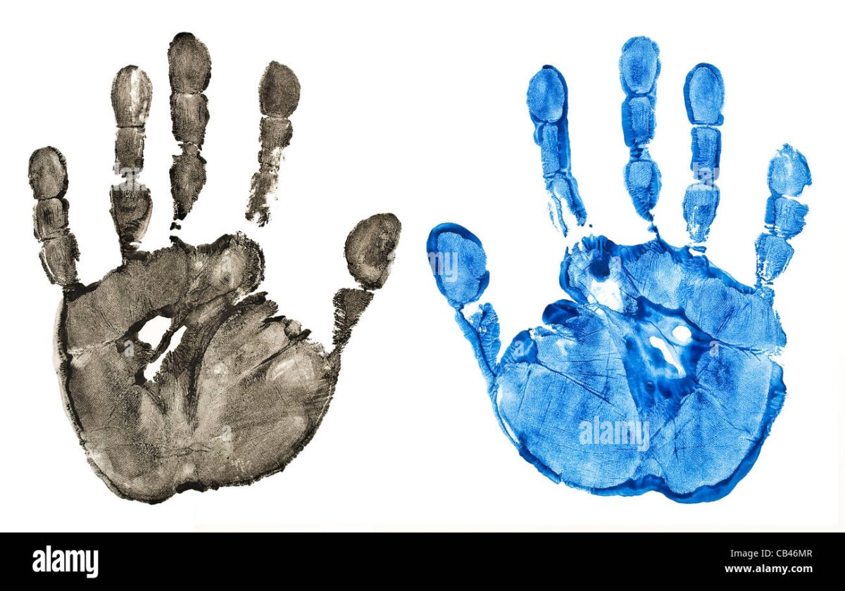 Отпечаток ладони вектор