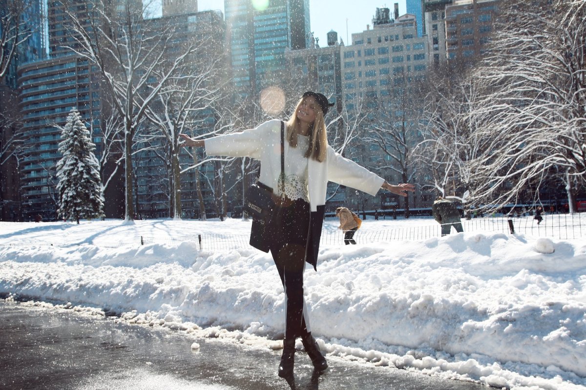 Зимняя фотосессия в городе