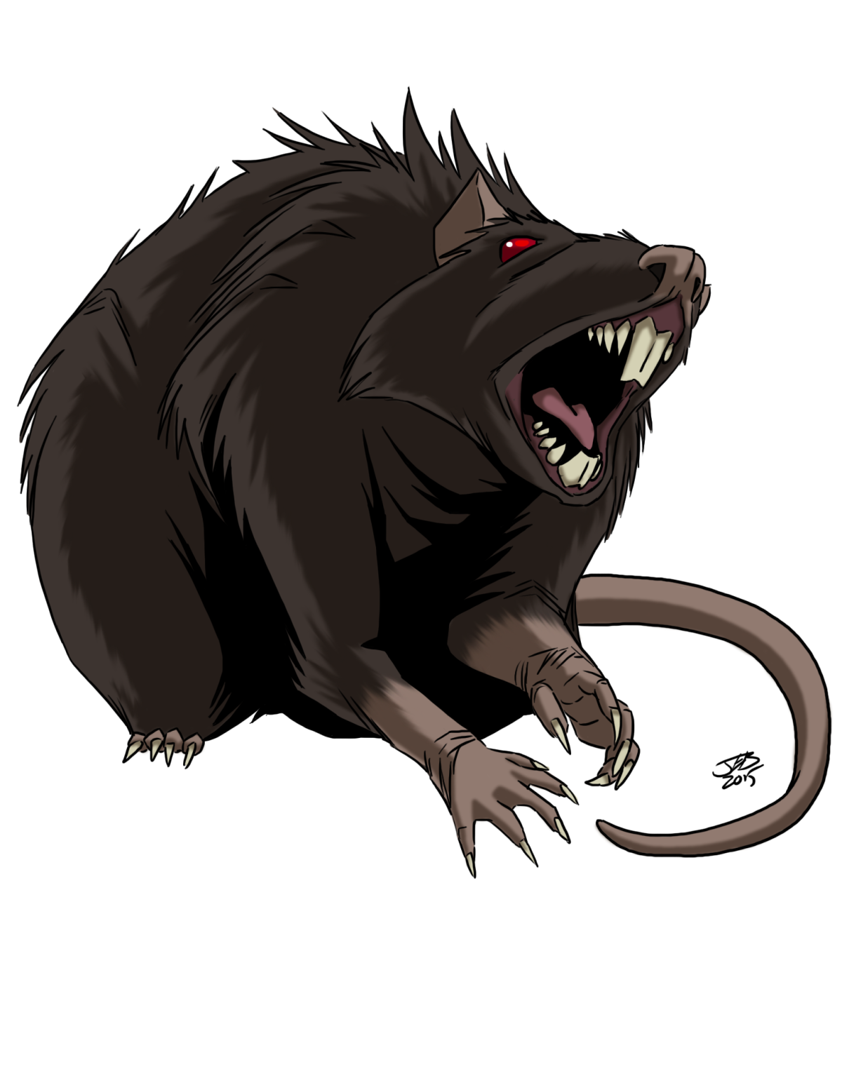 Крыса Дамбо пушистая