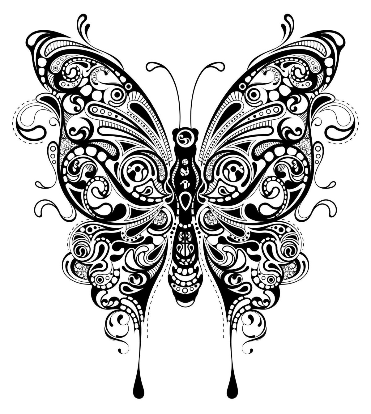 Бабочка эскиз