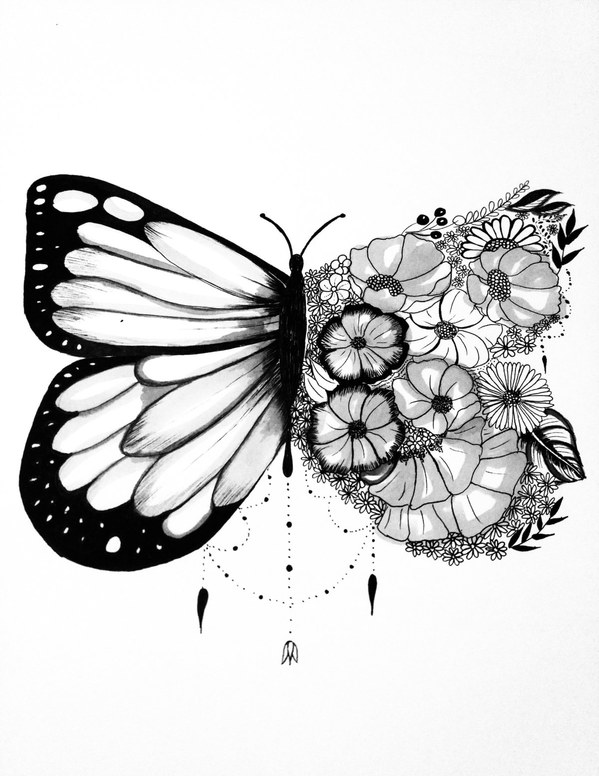 Стилизация бабочки