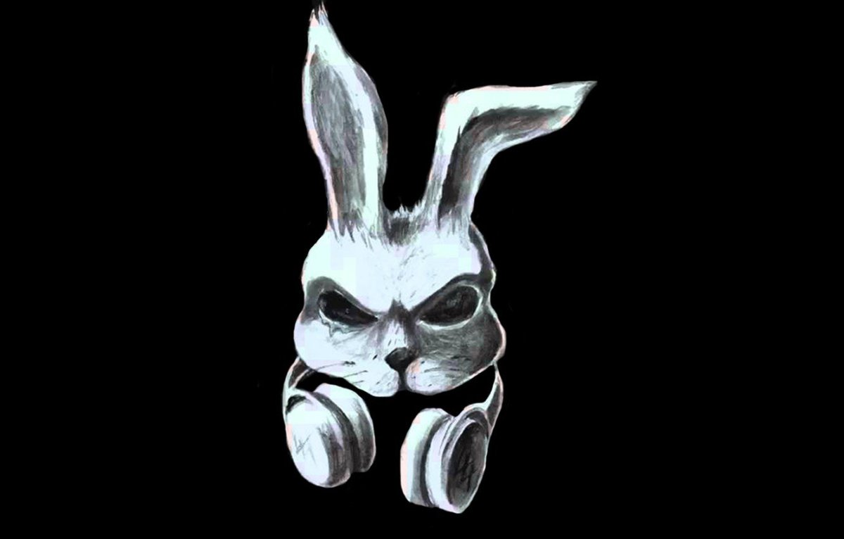 Смешной заяц арт