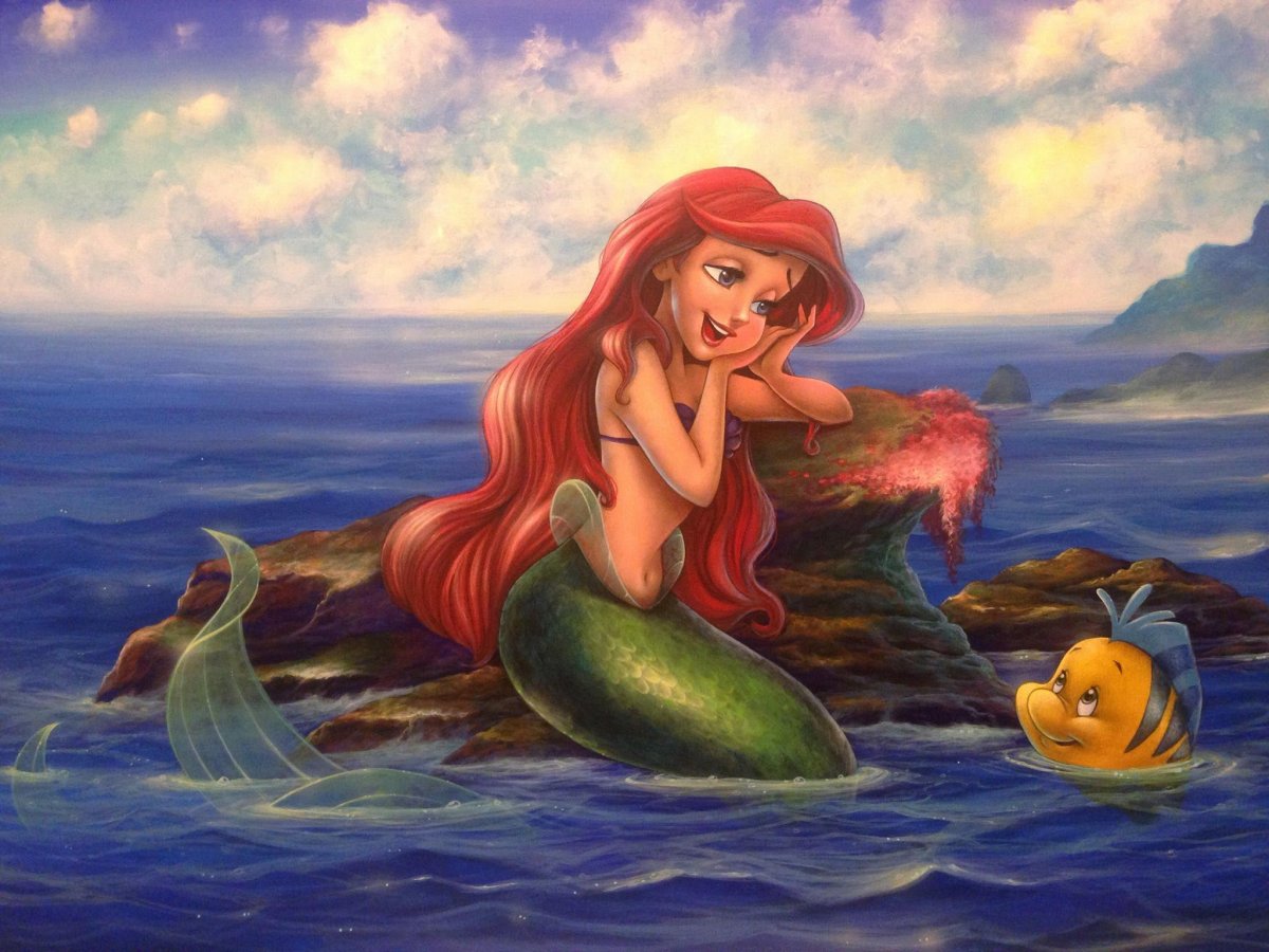 Дисней Ариель звезды морские