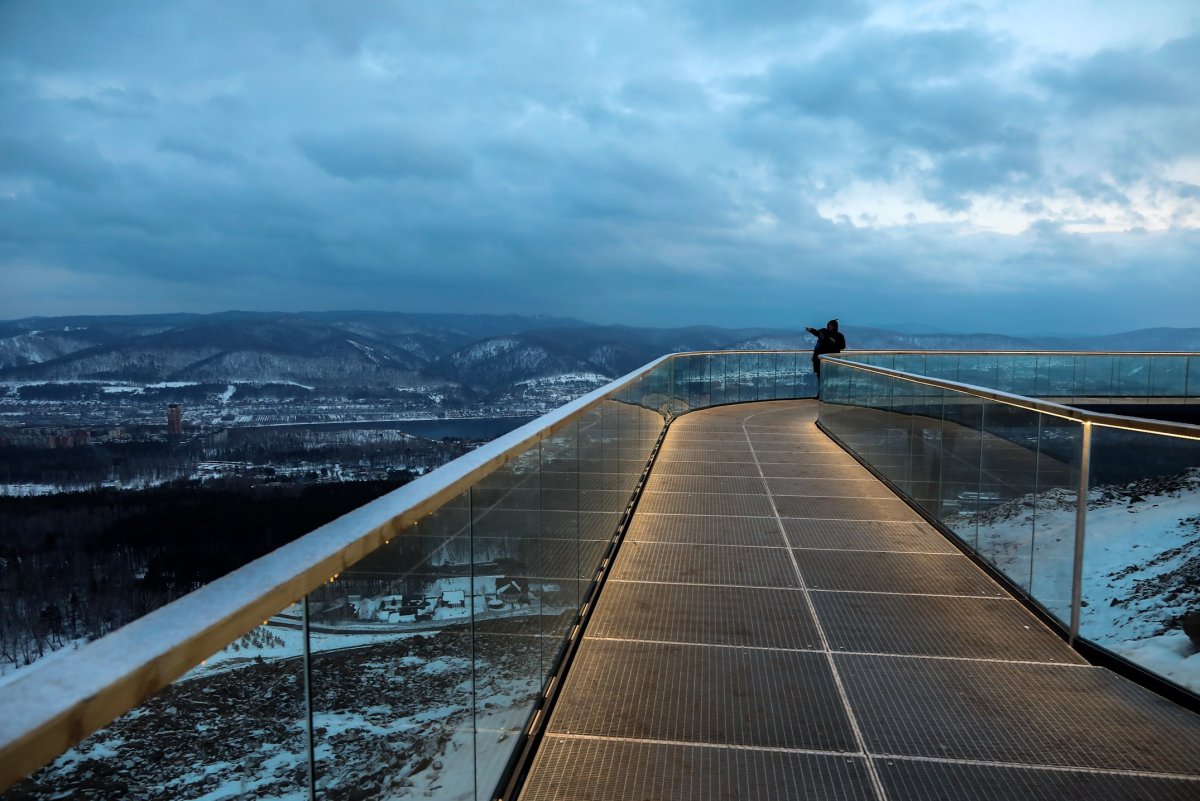 Виноградовский вантовый мост Красноярск