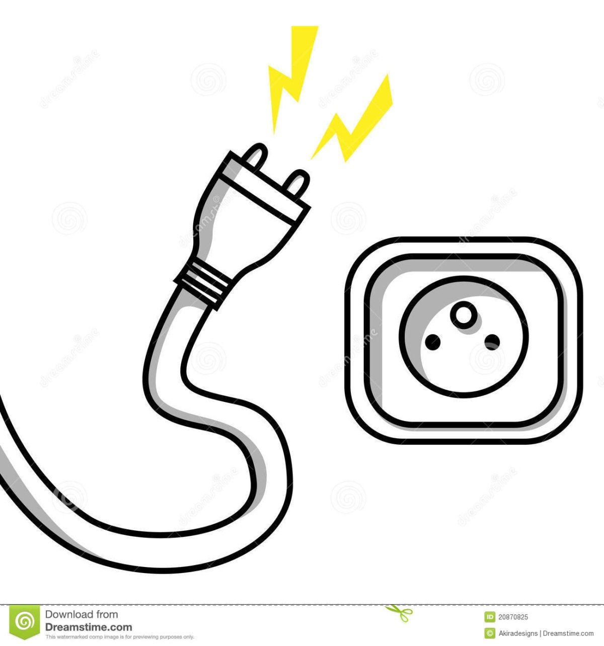 Электрическая розетка раскраска
