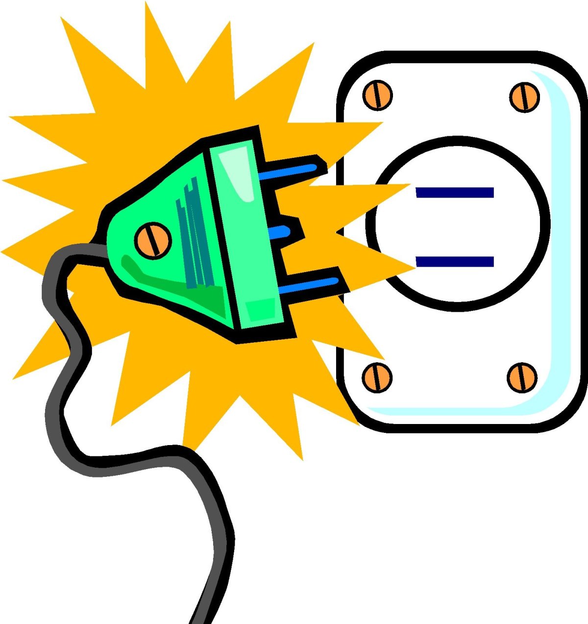 Электричество розетка ток