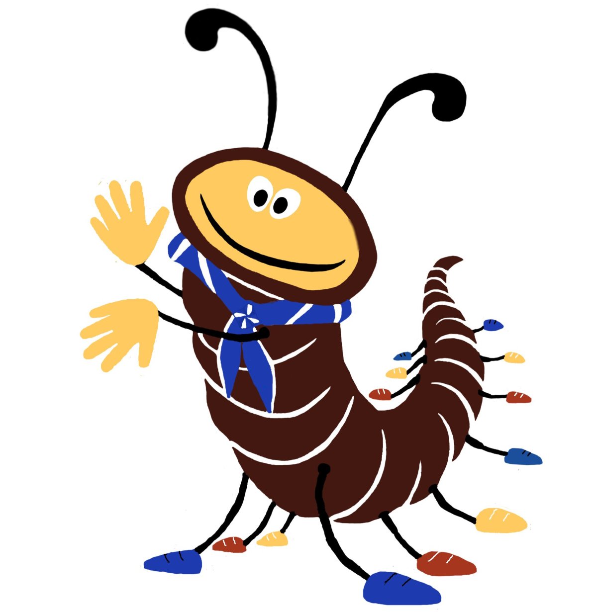 Сороконожка с раздвоенным хвостом