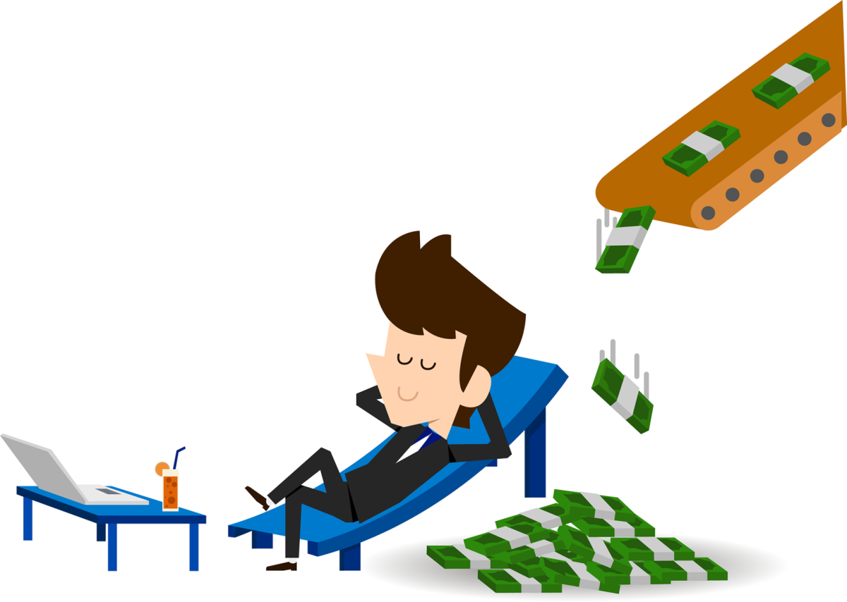 Мультяшная бизнес девушка