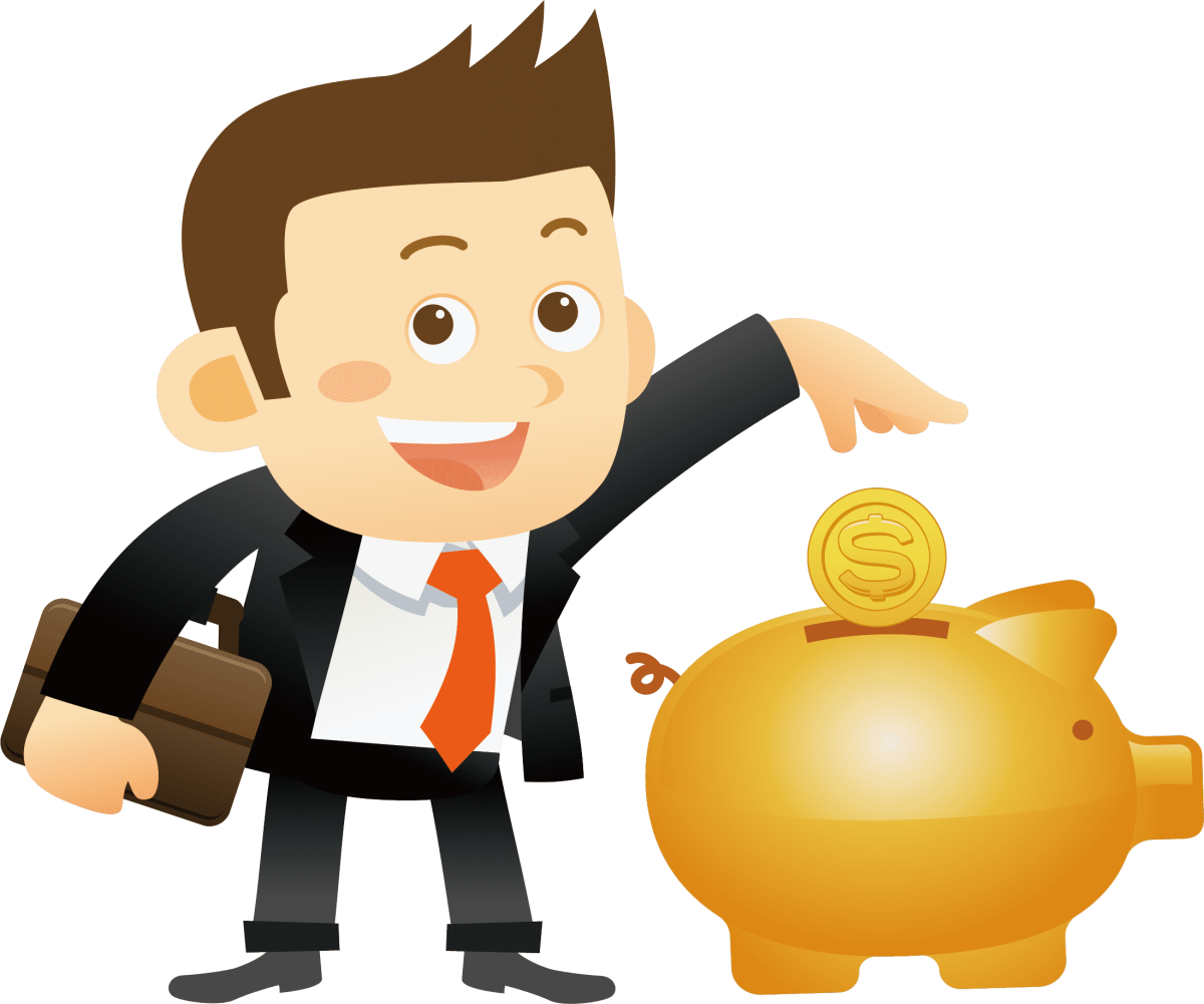 Мультяшный бизнесменка