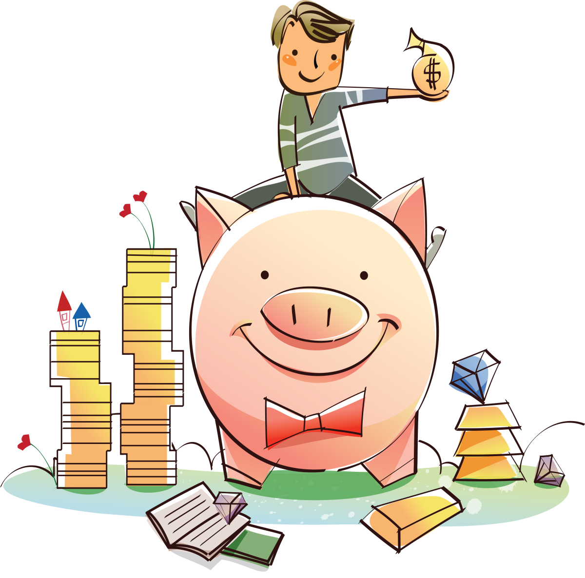 Финансист иллюстрации детям