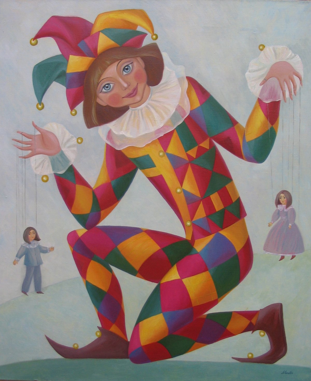 Арлекин Пьеро и Коломбина