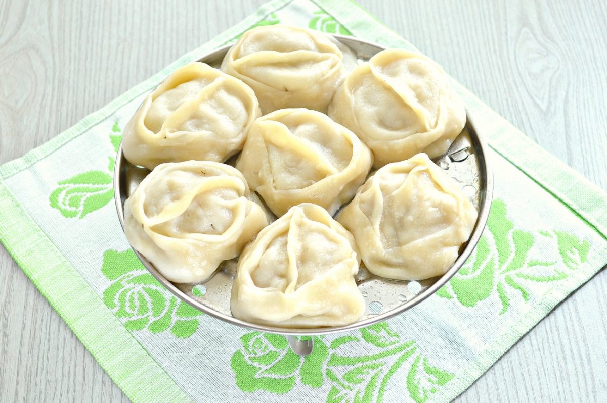 Манты с картошкой