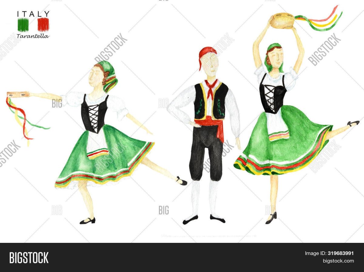 Костюм для итальянского танца