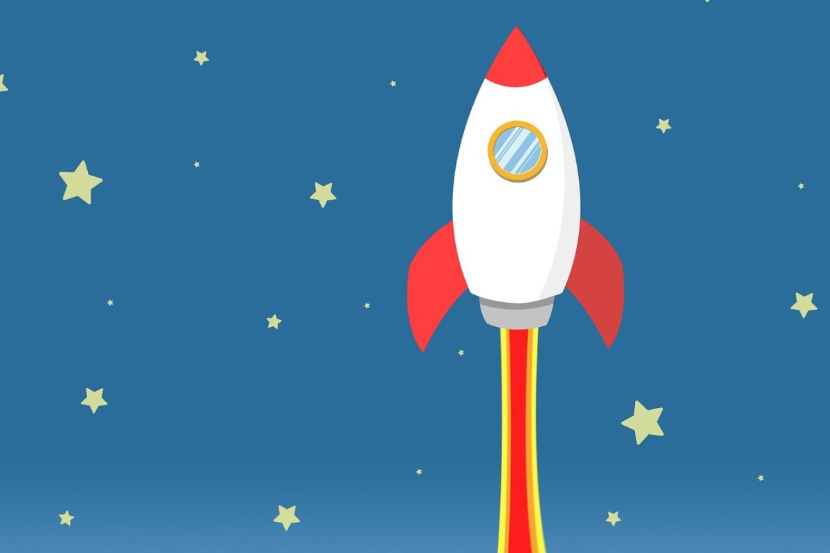 Ракета в космосе