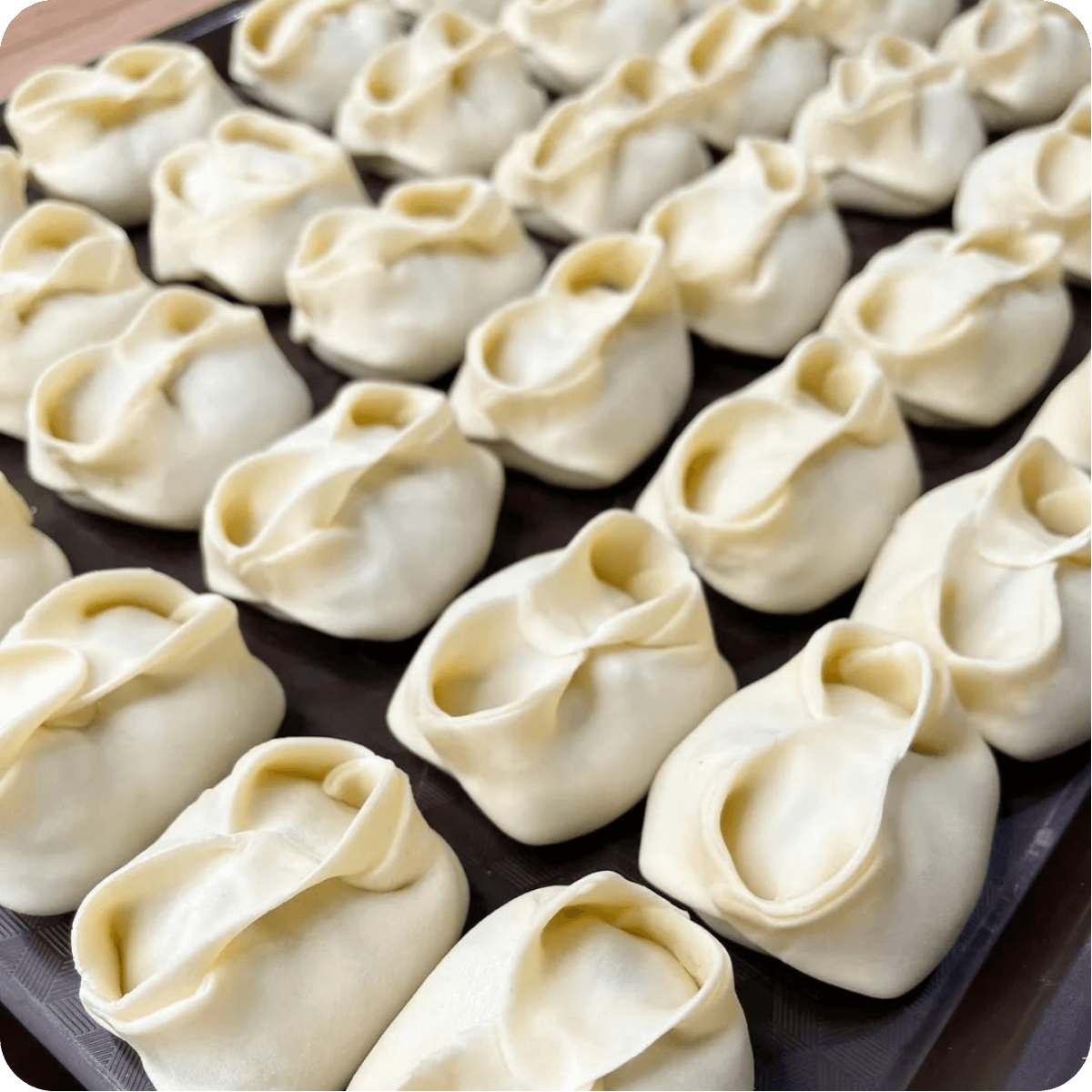 Манты ручной лепки