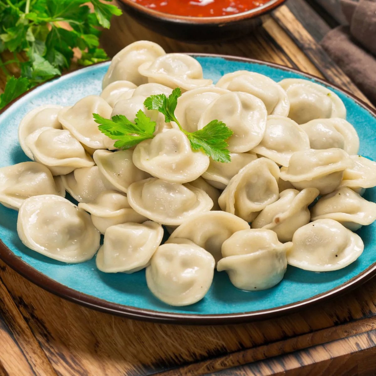 Тарелка пельменей