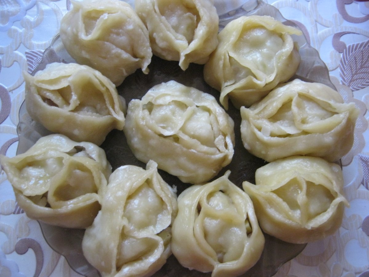 Манты с картошкой