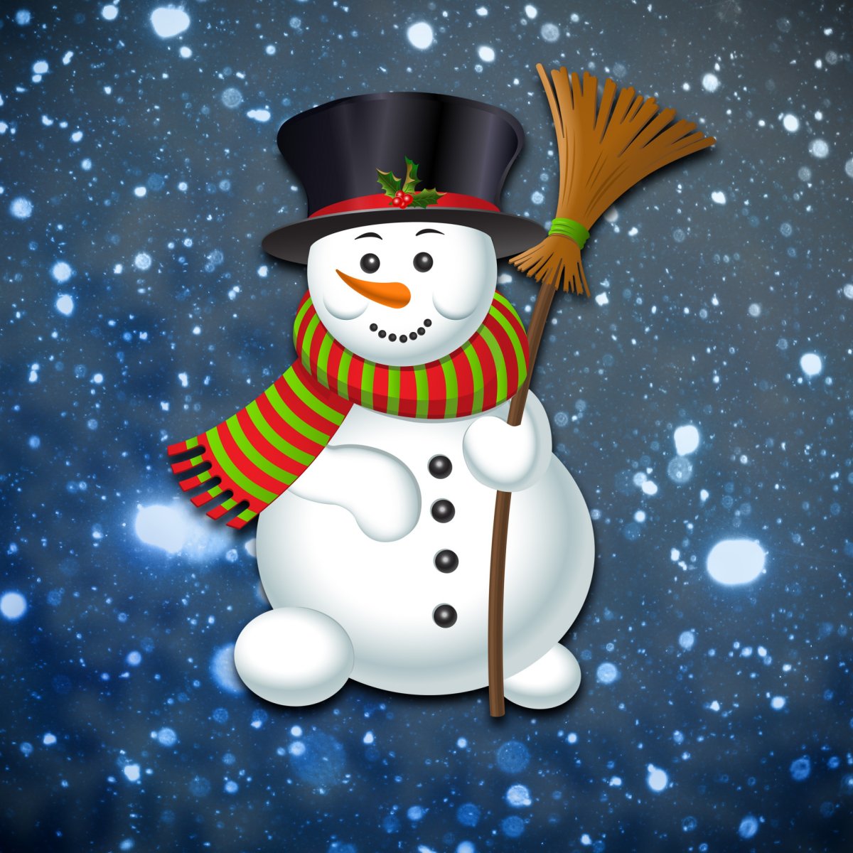 Снеговик фон