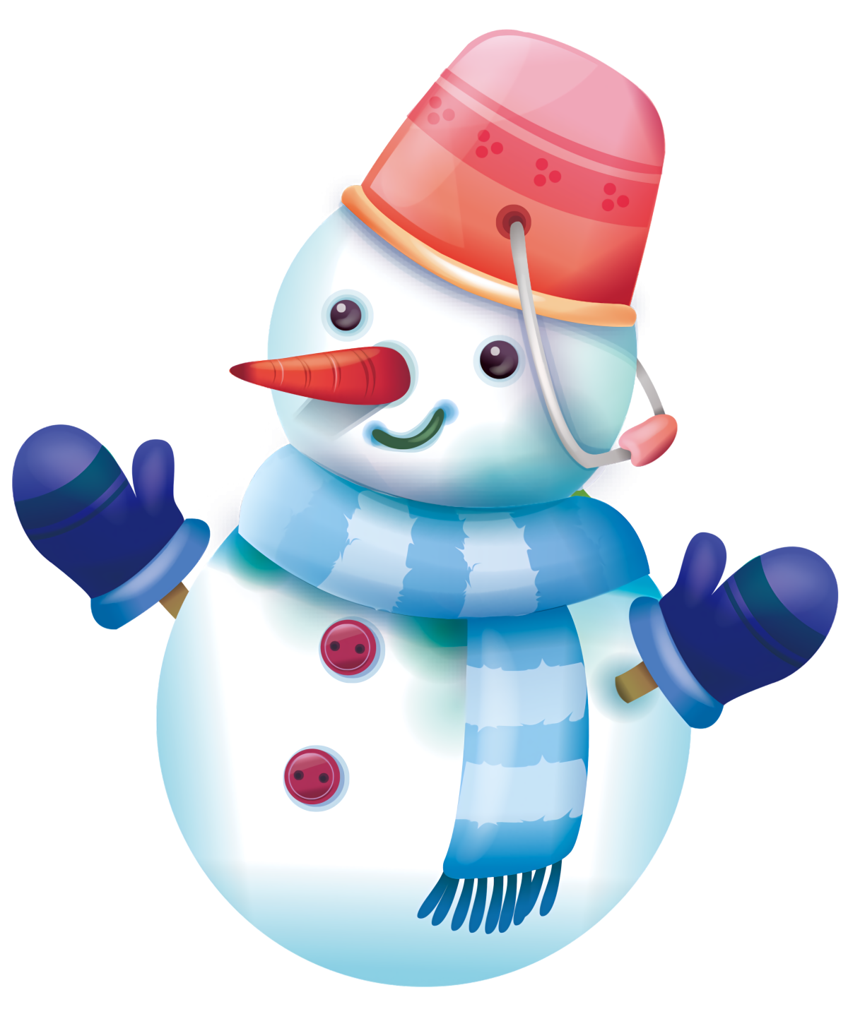 Снеговички на прозрачном фоне