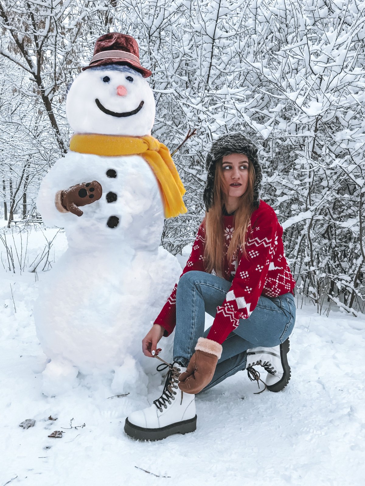 Снежная баба франтиха