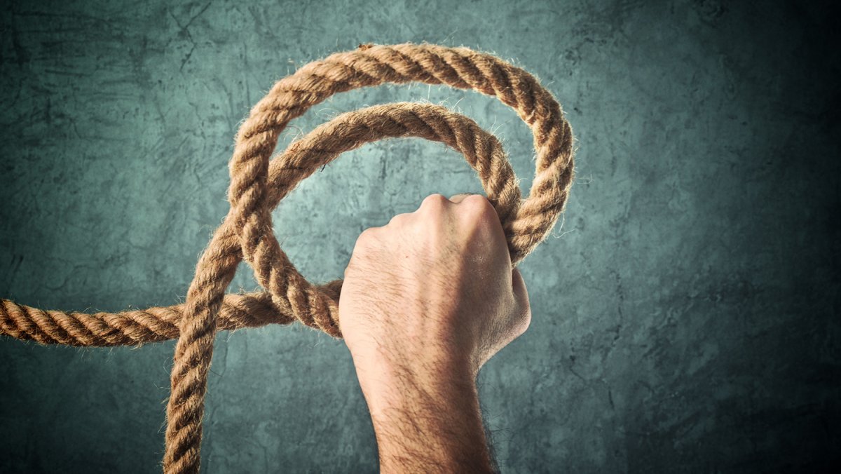 Веревка в руке