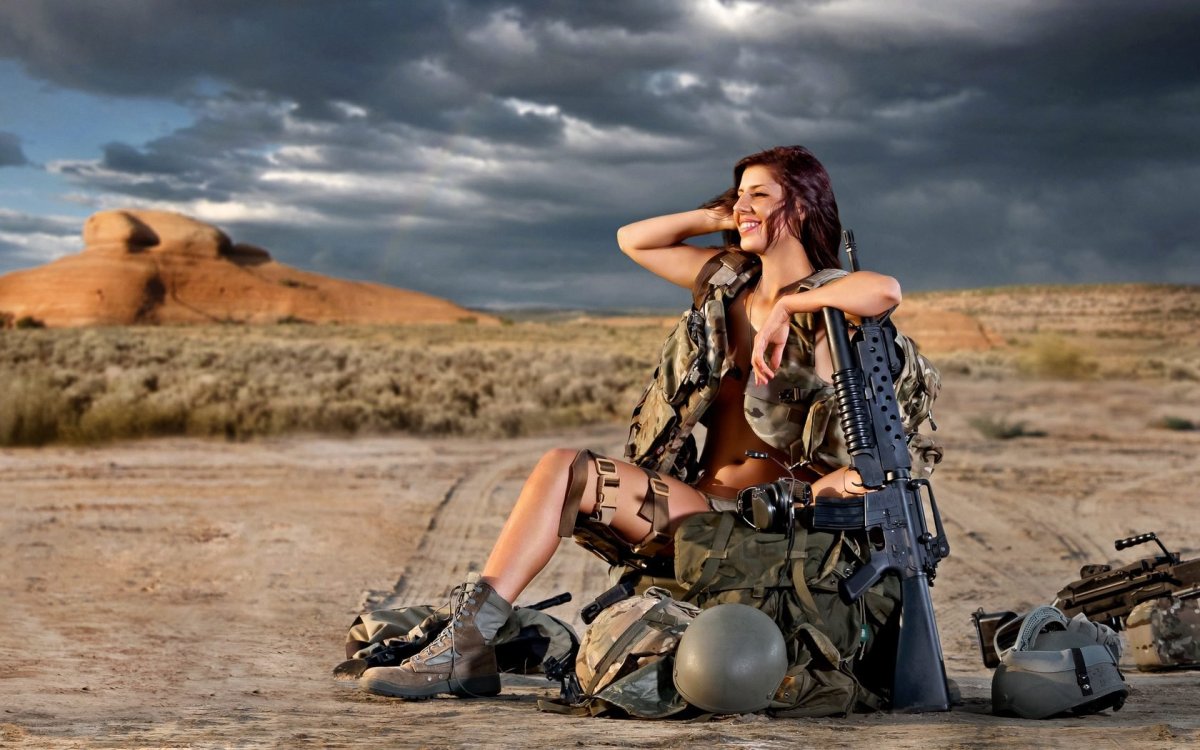Фотосет в стиле милитари