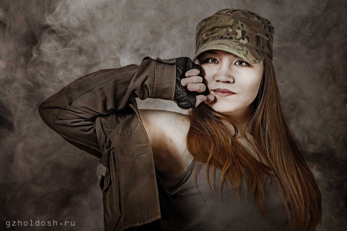 Фотосессия в военном стиле