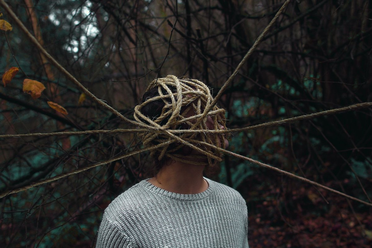 Человек запутался