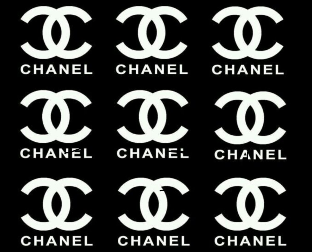 Знак Шанель трафарет