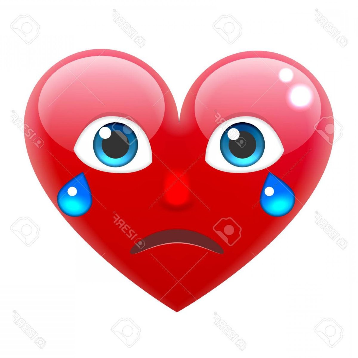 Плачущее сердечко