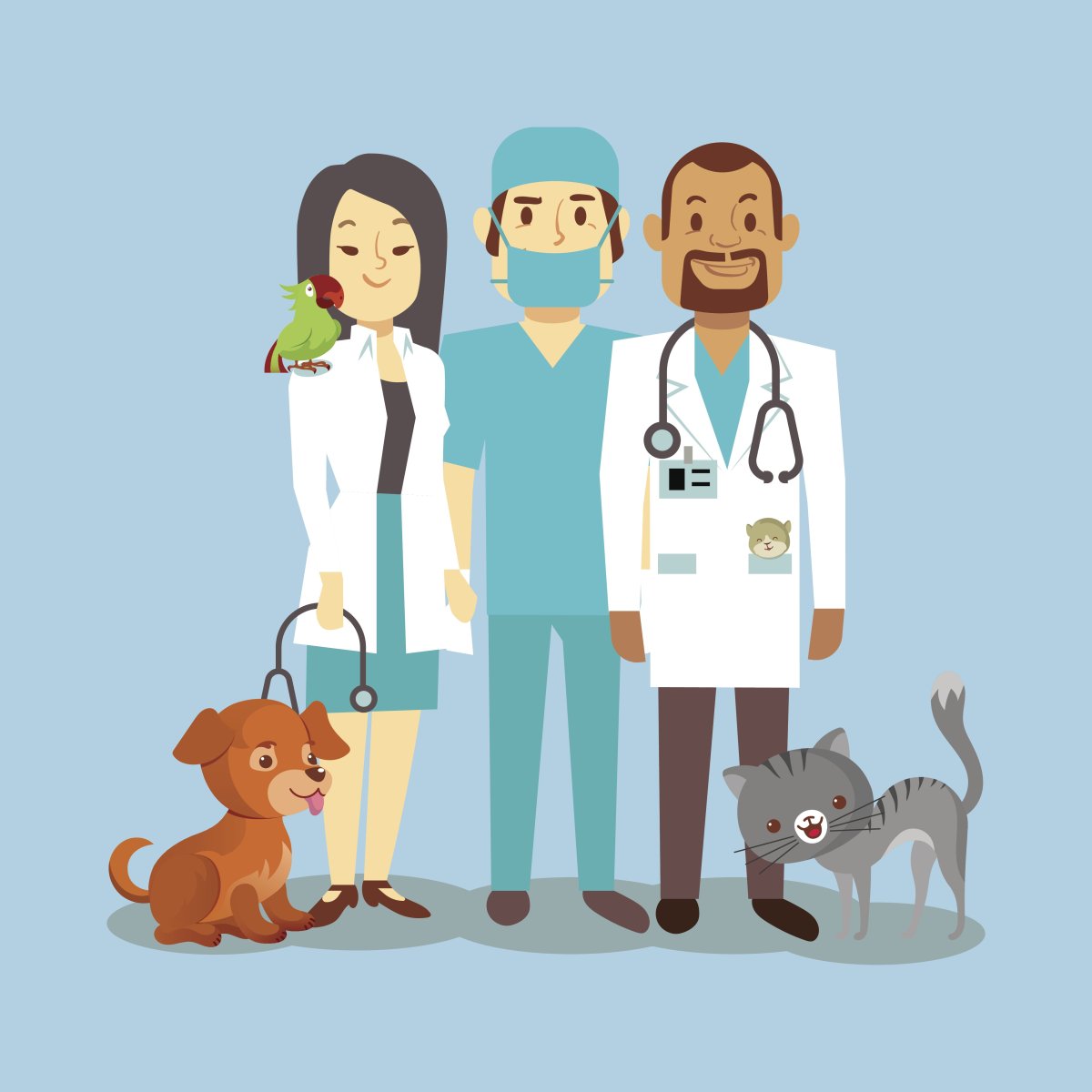 Ветеринар для срисовки