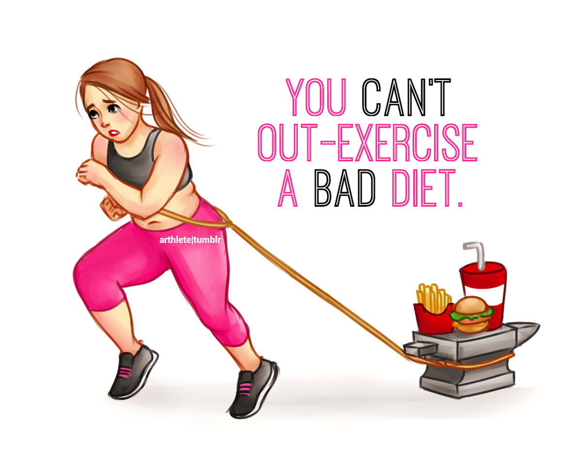 Стройная девушка на тренировке