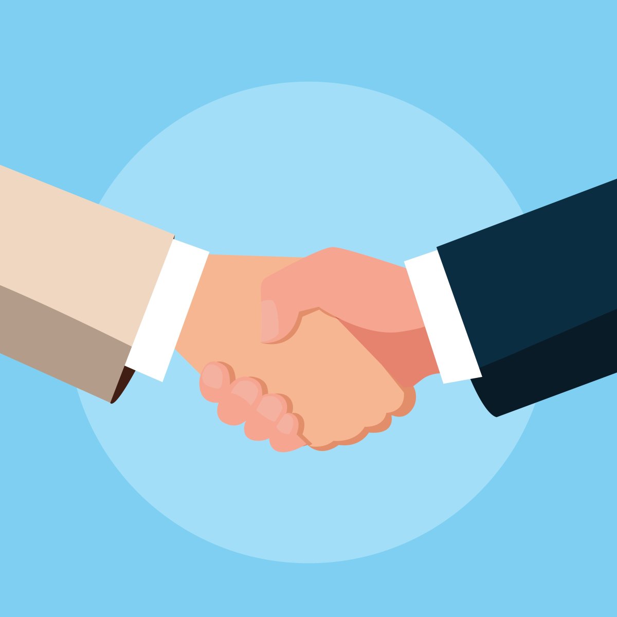 Рукопожатие рисунок