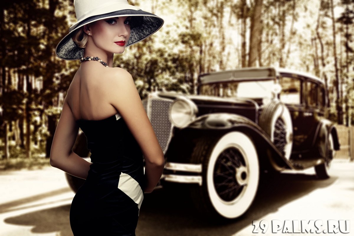 Красивые девушки в ретро стиле
