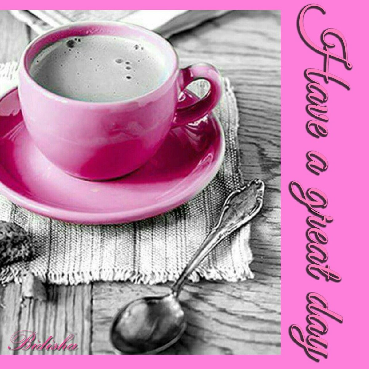 Розовый кофе