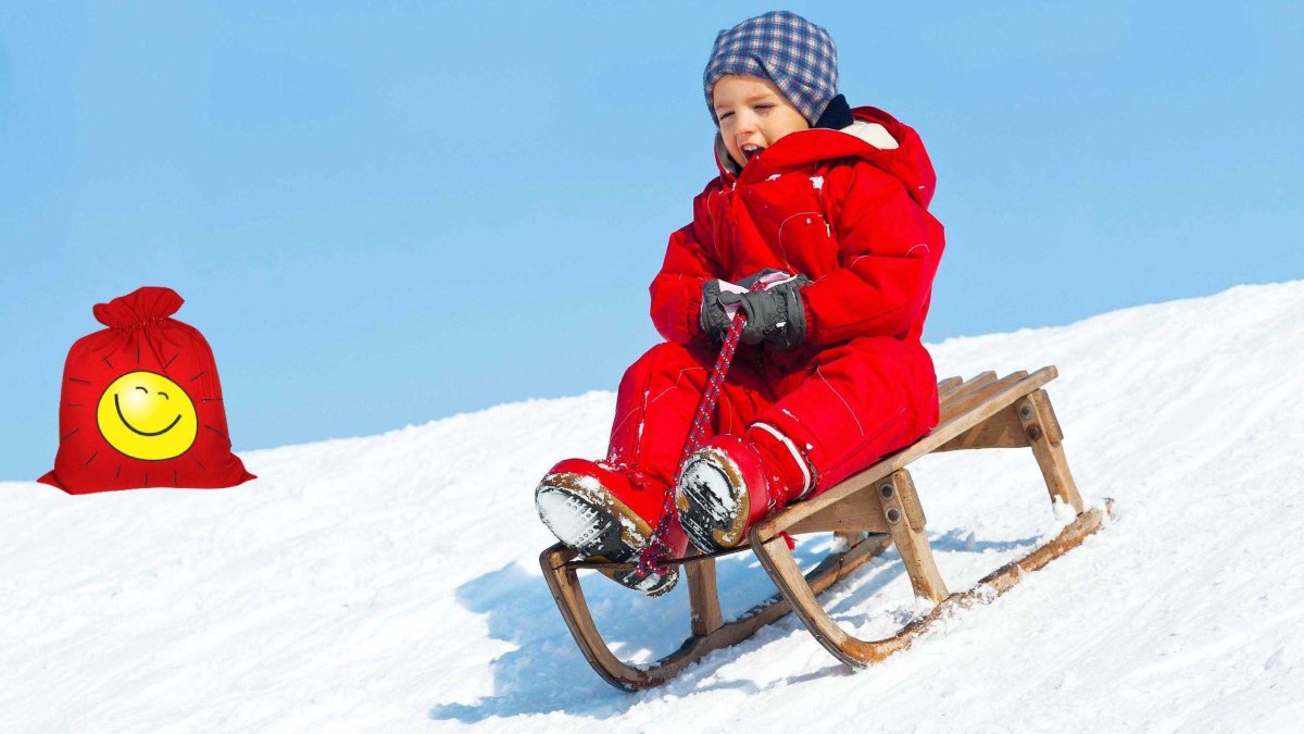 Мальчик на санках