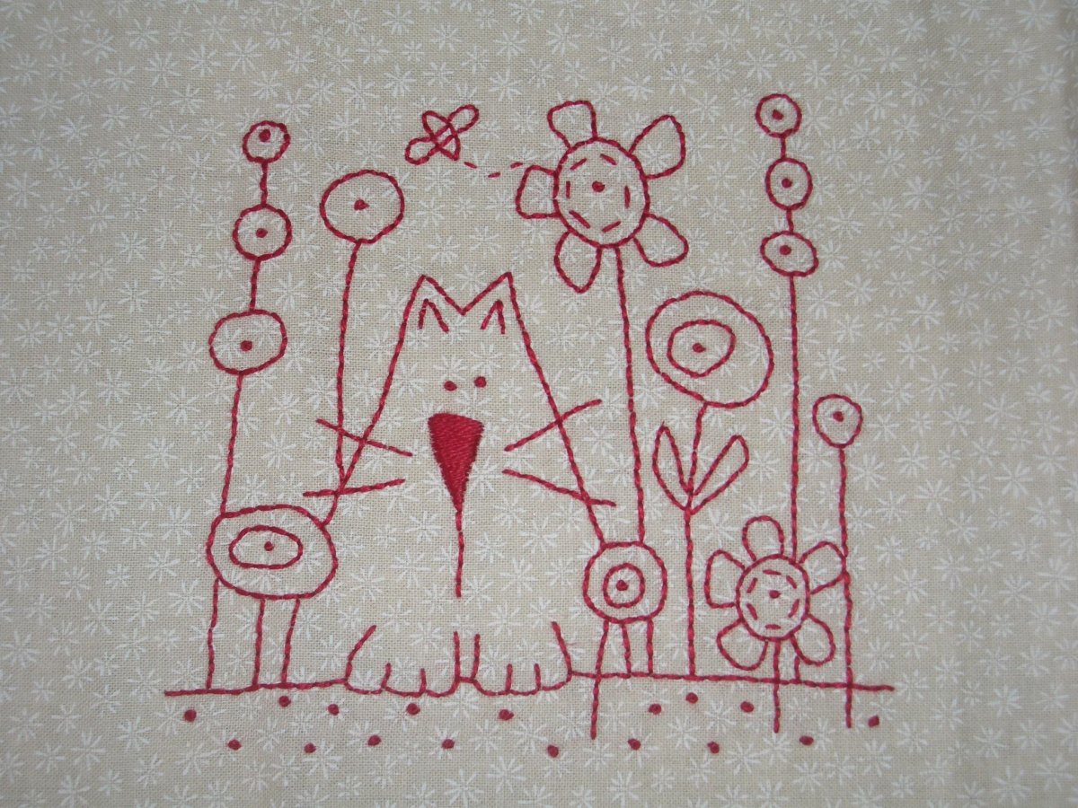 Вышивка стежками для детей