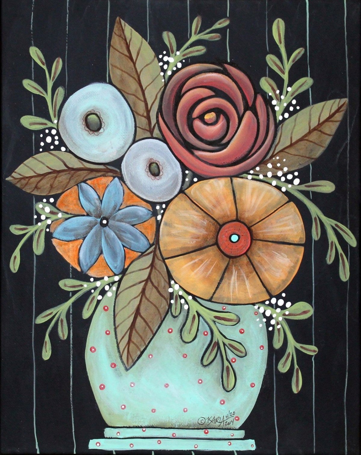 Карла Жерар картины цветы