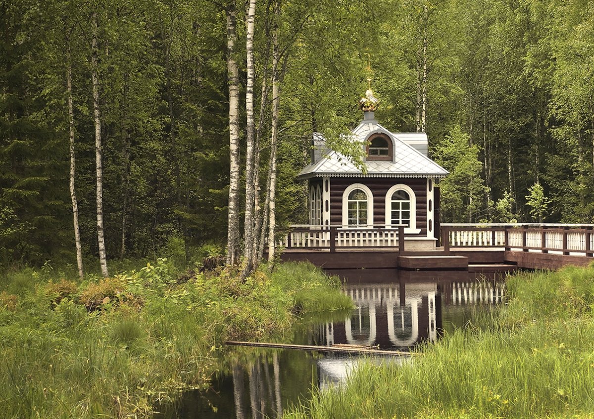 Исток реки Волга в Тверской области