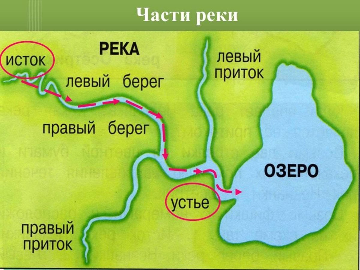 Исток Устье и приток реки Янцзы