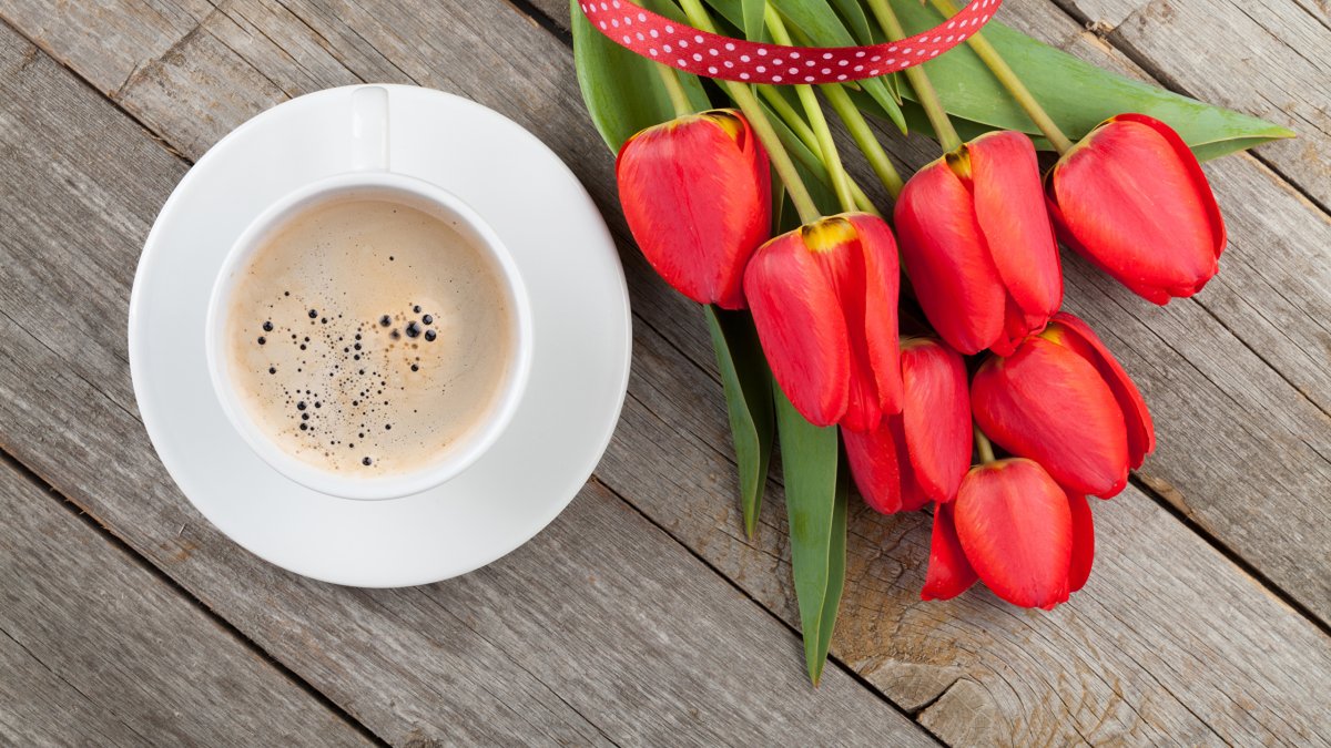 Стильные композиции кофе цветы