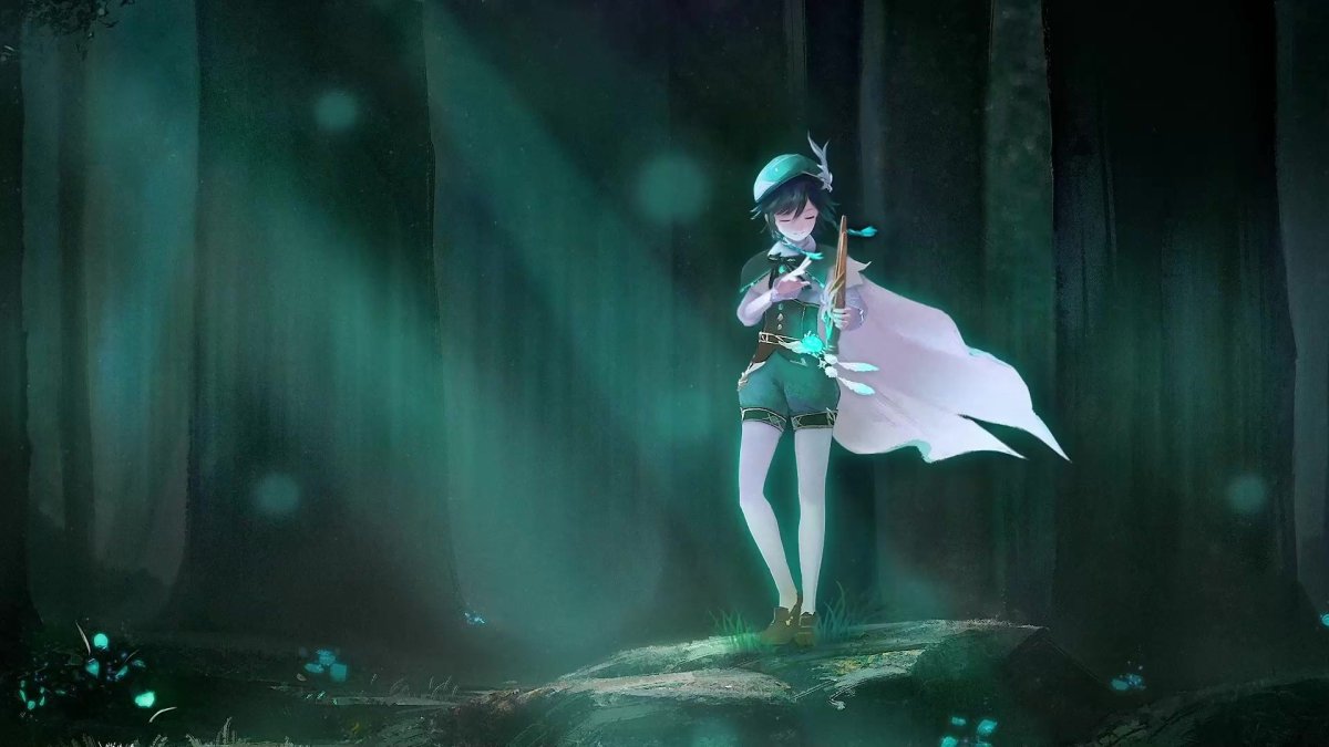 Обои с Венти Геншин Импакт