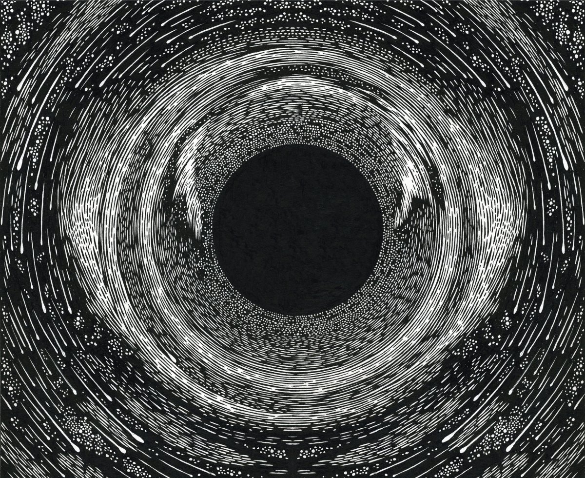 Чёрная дыра в космосе