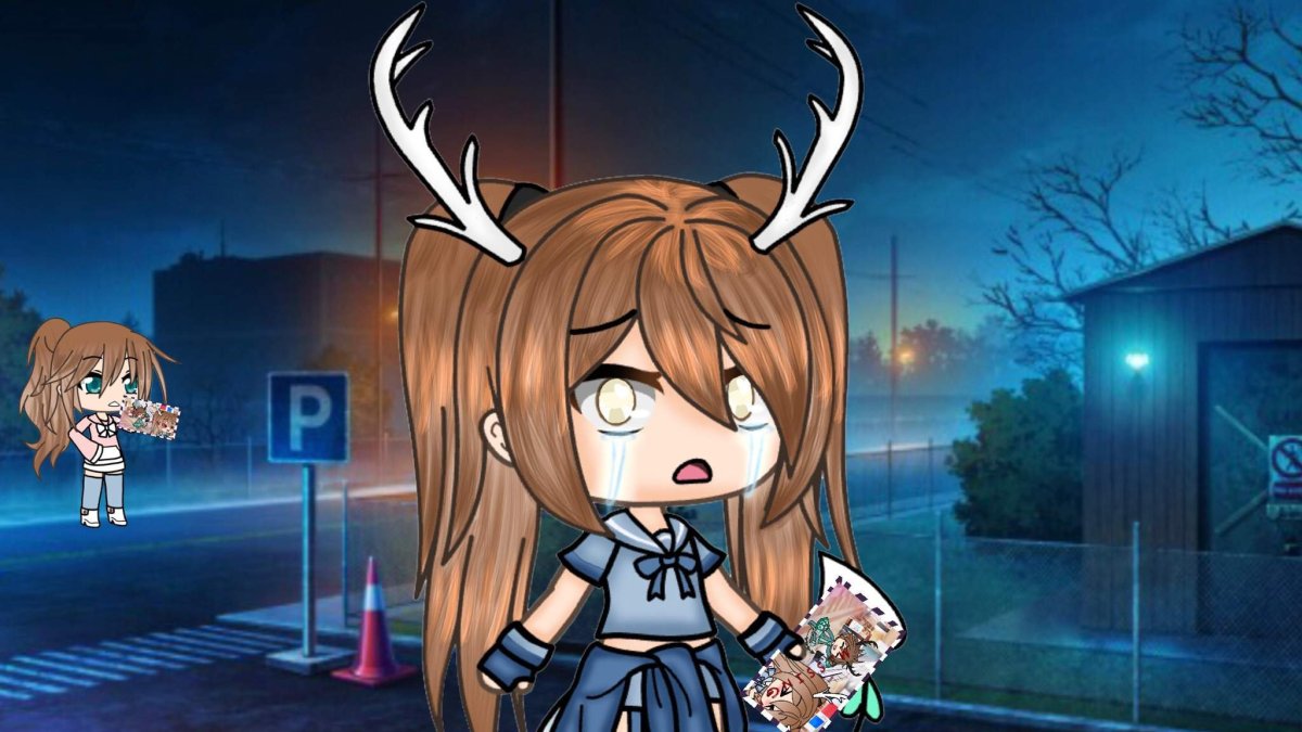 Пастельная аниме девочка