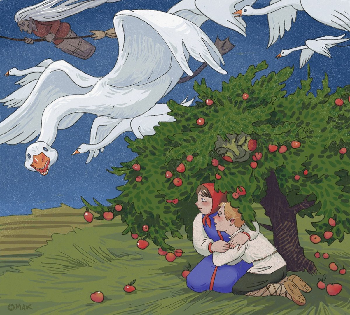 Русские народные сказки. Гуси-лебеди