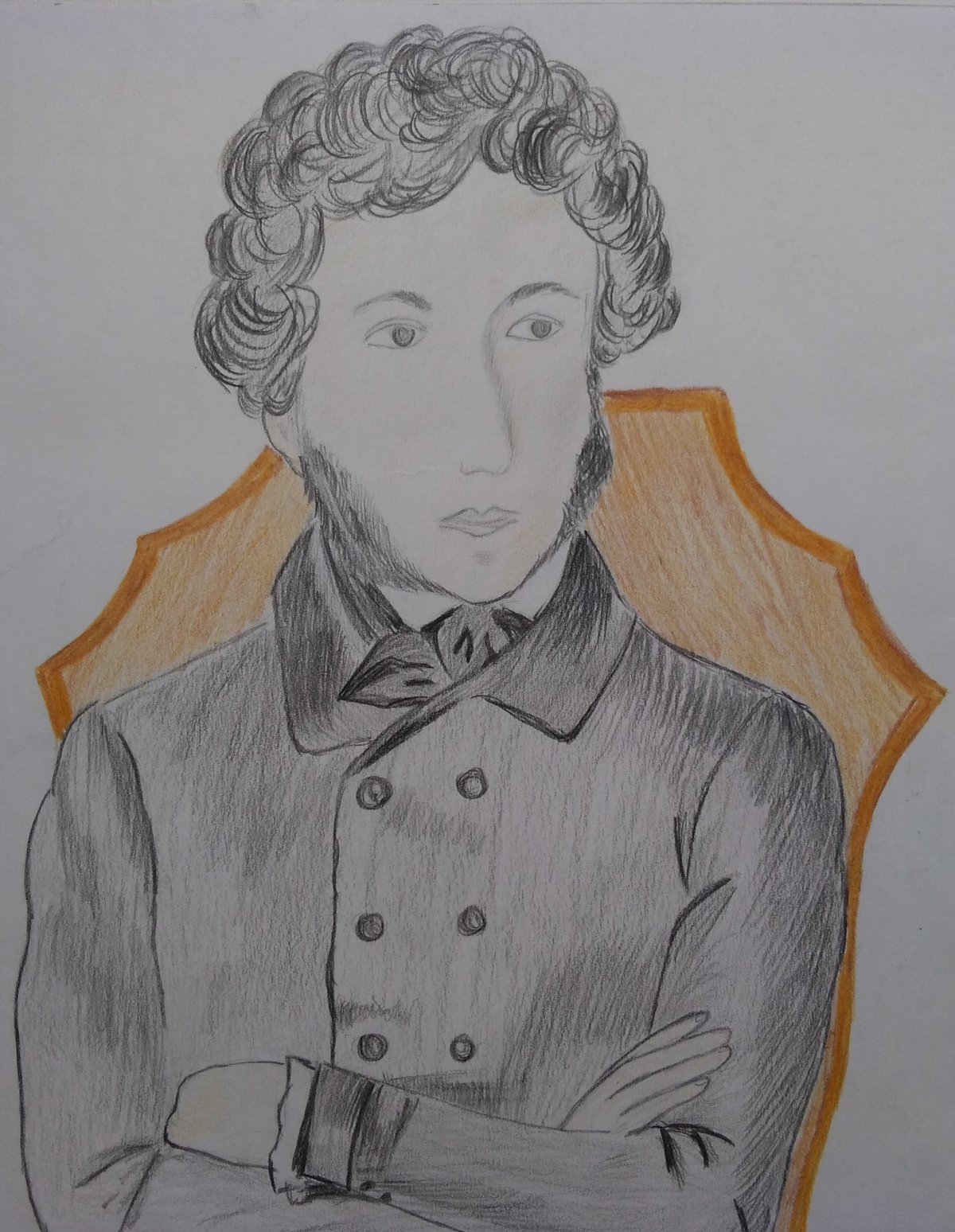 Александр Сергеевич Пушкин нарисовать