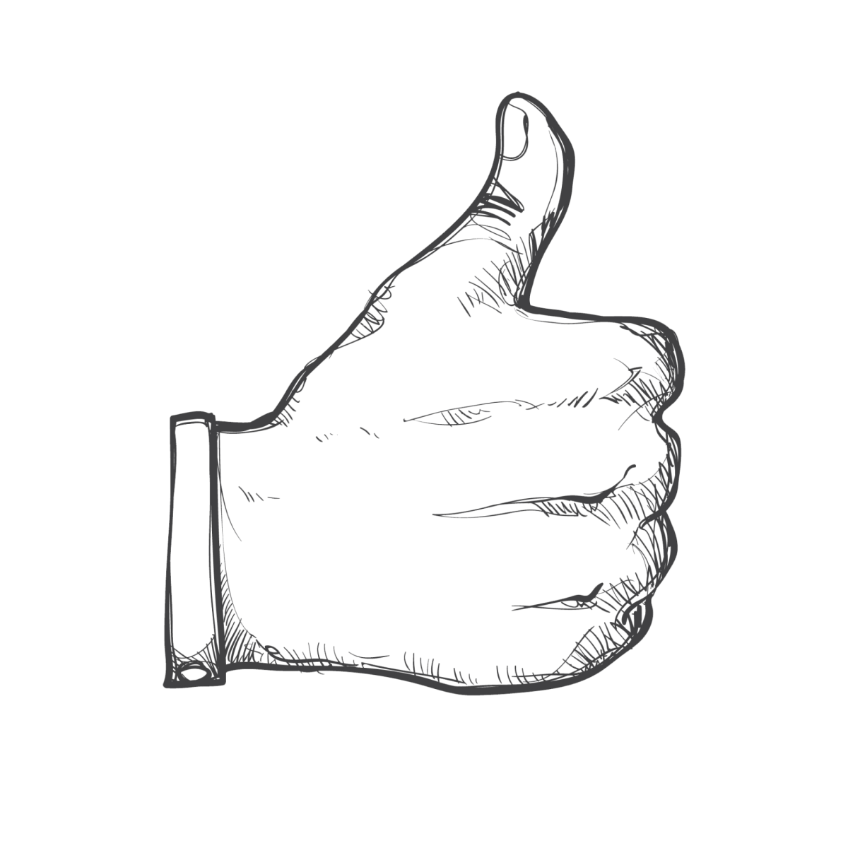 Кулак с пальцем вверх